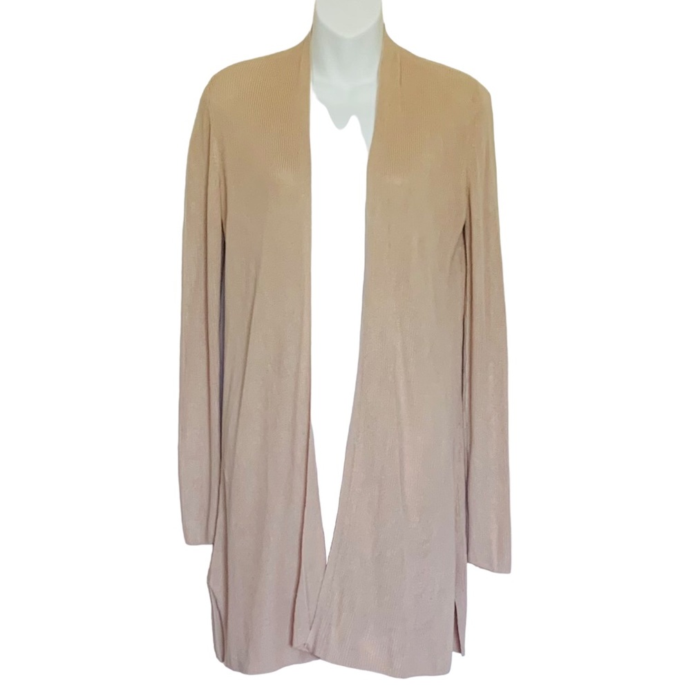 Eileen Fisher Open Front Long Cardigan Size XS